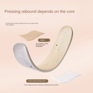 Plantillas de Cuero Vacuno Premium con Amortiguación de Látex, Soporte de Arco y Absorción de Impactos para Calzado Deportivo, Inserciones Cómodas para Uso Diario - Product Image 5