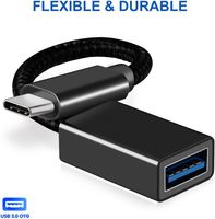 Adaptor USB C ke USB OTG, Kabel Adaptor Tipe C ke USB OTG, Kompatibel dengan iPhone 16/15 Pro Max, iPad Pro, MacBook Pro/Air