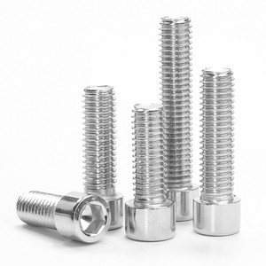 50pcs/bag 304 Stainless Steel Hex <b>Socket</b> Head Machine Screw M1.6-M8 Metric System Cheese Head Cap Screw for Various Sizes - Product Image 3