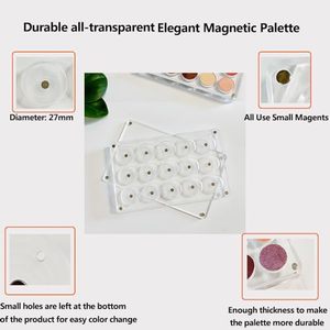 New thanh lịch trong suốt Acrylic rỗng Magnetic Eye-Shadow Palette - Product Image 4