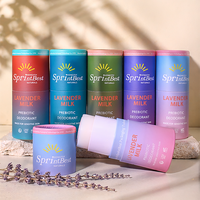 Kemasan Tabung Kertas Lip Balm Deodoran Kardus Grosir, Tabung Putar untuk Body Butter, Lotion Bar 30 ml