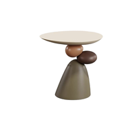 Petite table de style crème, luxe léger, pour usage domestique, sensation haut de gamme, table d'appoint pour canapé
