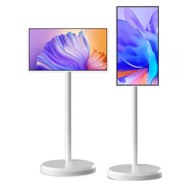 WIFI 32 Inch 4k Lcd Touch Screen Movable Stand IPS Tablet PC Remote Control White Wireless TV Portable Smart Monitor