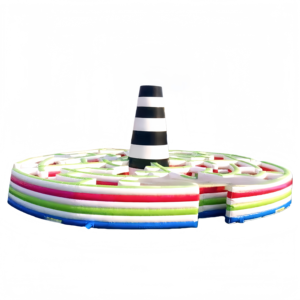 Vente flash : labyrinthe gonflable pour adultes <span class=keywords><strong>pas</strong></span> <span class=keywords><strong>cher</strong></span>, jeu de labyrinthe gonflable, équipement de terrain de jeu géant en plein air - Product Image 2