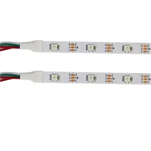 Di alta qualità CE ROHS 2 anni di garanzia indirizzabile 60 led/m 18W WS2812B 10 millimetri PCB 5VDC 5050 pixel rgb ha condotto la striscia del nastro del led