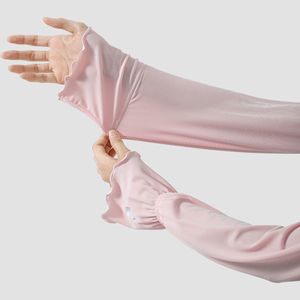 Moda estiva di raffreddamento del ghiaccio copertura del braccio ciclismo ciclismo protezione UV maniche per le donne - Product Image 4