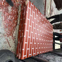 Panneau OSB mélaminé rouge imperméable des deux côtés, 8 mm, pour cloison, 1220*2440 mm
