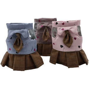 Penjualan langsung pabrik kaus lucu burung musang luar ruangan tupai Hamster lucu tali traksi hewan peliharaan baju kotak-kotak tupai - Product Image 2