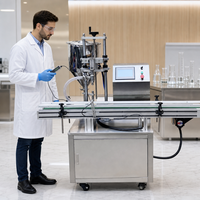 Machine de remplissage de sirop à grande vitesse avec alimentation linéaire des bouteilles pour l'atelier de production alimentaire