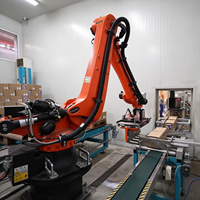 Robot Arm Palletizing KUKA KR 140 R3200-2 PA Berkinerja Tinggi Canggih, Beban Angkut 140kg, Jangkauan 3195mm, dengan Vakum Pad untuk Logistik