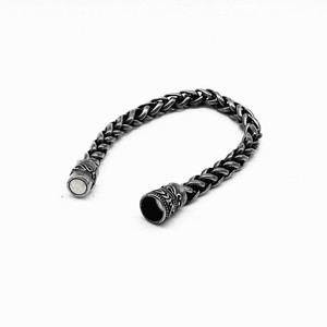 Yunnique – Bracelet en argent tibétain unisexe, fermoir magnétique, motif floral, bijoux - Product Image 2