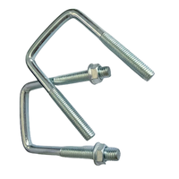 Kit complet de colliers de serrage en U allongés en acier au carbone M6 M8 M10 M12 avec vis de fixation