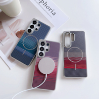 Nouvelle arrivée, coque de téléphone à texture tissée pour iPhone 18 Pro Max Samsung S24 S25 S26 Ultra, coque de protection souple en TPU antichoc