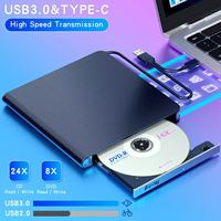 Reproductor de Blu-ray BD-ROM Multifuncional 7 en 1 para Escritorio con Interfaz USB3.0, Lee/Reroduce Todos los Discos Blu-ray/DVD/CD/VCD