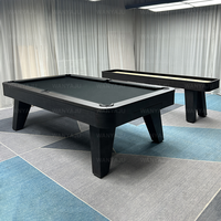 Table de billard moderne de haute qualité, design de créateur, personnalisable, avec plateau en ardoise, transformable en table de ping-pong et table à manger avec banc