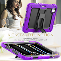Coque robuste en silicone et PC avec fonction support pour iPad Pro 13 pouces M5 2025 8e génération – Offre Spéciale