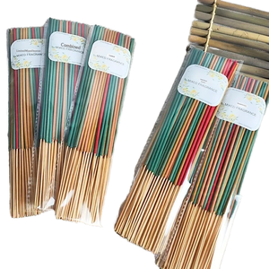 [Éxito de Ventas Transfronterizo] 20 Varillas de Incienso de Bambú |   Antiolor de Larga Duración |   Aroma a Salvia Blanca, Lavanda y Dragón Buda |   Orgánico - Product Image 1