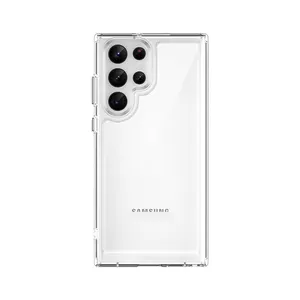 Şeffaf akrilik uzay cep telefonu kapağı lüks özel Samsung Galaxy S22 Ultra cep telefonu kılıfları