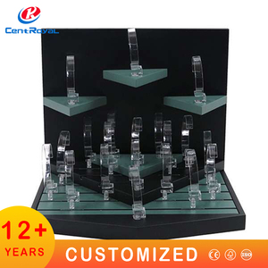 Bán buôn tùy chỉnh thiết kế sang trọng Acrylic chủ trang sức Showcase truy cập đồng hồ hiển thị đứng cho dây đeo cổ tay đồng hồ Showcase khay - Product Image 2
