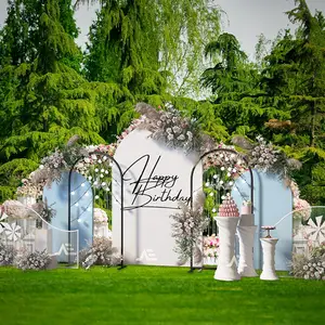 婚礼活动免费设计定制拱门活动装饰背景