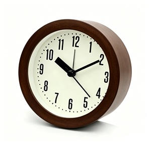 <span class=keywords><strong>Réveil</strong></span> simple de forme ronde avec fonctions d'éclairage et de fonction snooze - Product Image 2