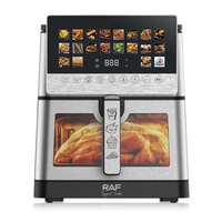Freidora de Aire RAF de 9.0L de Gran Capacidad, 2100W, Pantalla Táctil Digital, Sin Aceite, Circulación de Aire de 360°, Electrodoméstico de Cocina Multiusos