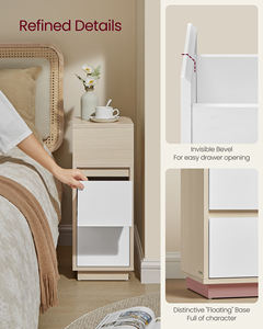 <span class=keywords><strong>VASAGLE</strong></span>-<span class=keywords><strong>Table</strong></span> <span class=keywords><strong>de</strong></span> <span class=keywords><strong>chevet</strong></span> étroite européenne, <span class=keywords><strong>table</strong></span> d'appoint mince en bois moderne avec 2 tiroirs - Product Image 5
