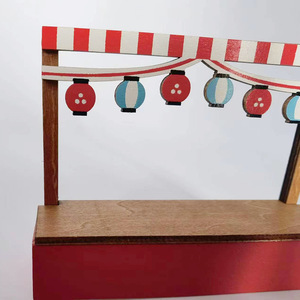 Miniature couleur bois en bois crème glacée <span class=keywords><strong>Van</strong></span> camion elfe <span class=keywords><strong>maison</strong></span> de poupée accessoire pour bricolage <span class=keywords><strong>maison</strong></span> de poupée décoration Mini jouet Style - Product Image 3