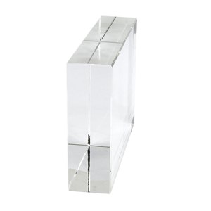 Plateau en verre cristal K9 80x100x30 mm, organisateur de bureau, boîte de rangement transparente - Product Image 3