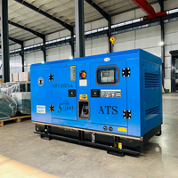 Groupe électrogène diesel silencieux Ricardo haute fiabilité 50 kW triphasé quatre fils 12 V CC avec ATS et contrôle automatique insonorisé