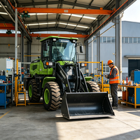 Kostengünstiger Werksverkauf EW30 4x4 Lithium-Elektrolader 3 Tonnen Emissionsfrei für Städtische Baustellen Radlader