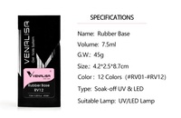 VENALISA – gel uv de camouflage en caoutchouc coloré, couche de couleur rose laiteux, Semi-Permanent, Gels d'art pour ongles français, 7.5ml