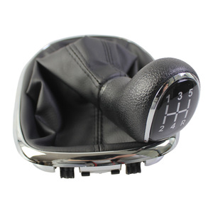 Chevrolet Car Gear <b>Shift</b> <b>Knob</b> 5 Speed Leather Ergonomic Black Manual Transmission Accessory - Product Image 3