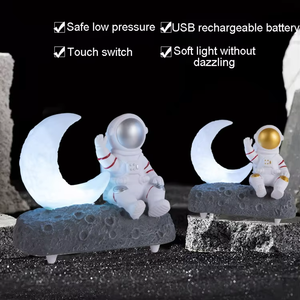 Adornos de decoración del hogar Productos de tendencia 2025 Nuevas llegadas Astronauta <span class=keywords><strong>Luna</strong></span> Lámpara Corán Altavoces de alta calidad - Product Image 5