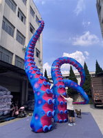 Tentacules gonflables d'éclairage géant de Offres Spéciales pour les bras gonflables de poulpe de décoration de construction pour la publicité