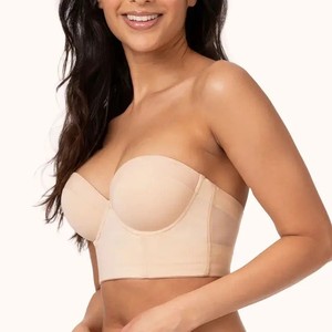 <span class=keywords><strong>Soutien</strong></span>-<span class=keywords><strong>gorge</strong></span> bandeau convertible antidérapant pour femme, dos bas, sans bretelles, long, multi-positions, push-up, avec assistance complète pour le dropshipping - Product Image 4