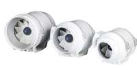 Ventilateur axial électrique pour conduits, extracteur d'air pour salle de bain et cuisine, hydroponie, avec roulement à billes, en plastique, personnalisable OEM/ODM