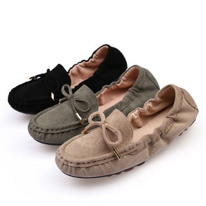 Chaussons en daim chauds d'hiver de grande taille personnalisés Xinzirain, mocassins plats à enfiler, mules pour femmes - Product Image 2