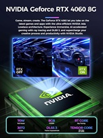 I9 13900HX Desktop Gaming Computer RTX 4060 8G GDDR6 Intel I7 13700H 12900H RGB Mini Gamer Desktop Barebone Computer WiFi6