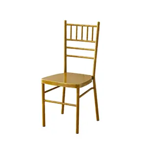 Стул 2023, высокое качество, популярный стационарный металлический стул тиффани для отеля, свадебные стулья Chiavari, распродажа