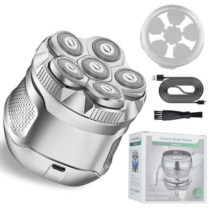 OEM ODM IPX7 Electric Bald <b>Head</b> <b>Razor</b> Body Groomer Electric Shaver Waterproof <b>Head</b> Rotary Magnetic Shaver Body Hair Trimmer - Product Image 4