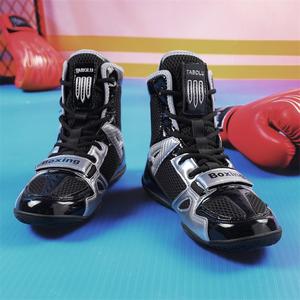 Chaussures de boxe et de lutte unisexes personnalisées à tige haute, doublure en mesh, douces, confortables, légères, absorbant les chocs, antidérapantes, été, hiver - Product Image 3