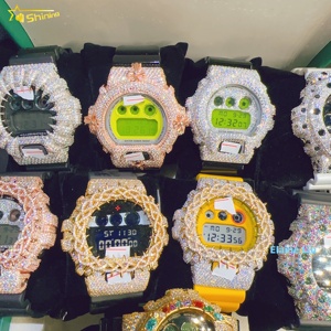 VVS Moissanite Fashion Hip Hop Luxury Iced Out Sterling Silver 925 Diamond Watch Case Bezel Avec GRA Certifié DW6900 - Product Image 5