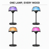 Lampe de sol projecteur d'aurores boréales 3-en-1 avec lumière de lecture LED à intensité variable, éclairage RGB, CRI80, contrôle WiFi via application, pour chambre et salon
