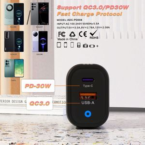 Fast Charging 30W PD Set 9V/3.4A USB-C Type-C Cable Wall Charger Adapter for IP 15 14 13 12 11 11Pro Max XS XR SE - Product Image 4