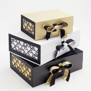 Luxury Foldable Magnetic <strong>Folding</strong> Cardboard Shopping Gift Packaging Paper <strong>Box</strong> With Ribbon Recycle <strong>Folding</strong> Paper Gift <strong>Box</strong>