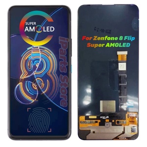 หน้าจอทดแทน IPARTS สำหรับ <span class=keywords><strong>Asus</strong></span> <span class=keywords><strong>Zenfone</strong></span> 8 <span class=keywords><strong>Flip</strong></span> ZS672KS I004D AMOLED หน้าจอสัมผัสพร้อมชุดดิจิไทเซอร์ สีดำ OEM - Product Image 1