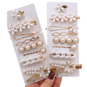 Lot de 8 mini pinces à cheveux en métal avec perles, motif lapin mignon, cadeau de Noël pour filles - Product Image 6