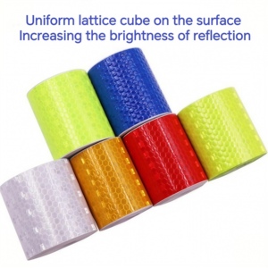 5m pha lê màu xe đạp phác thảo xe dán đơn PVC dải phản quang cảnh báo Băng trở lại kẹo cao su an toàn logo Bopp Acrylic - Product Image 2