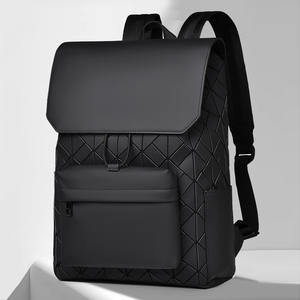 Sac à dos pour homme personnalisé avec diamant géométrique Sac à dos haute sensibilité de grande capacité tendance Loisirs tendance pour ordinateur portable Sac à dos d'affaires - Product Image 4